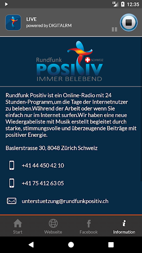 Rundfunk Positiv Schweiz Screen 2