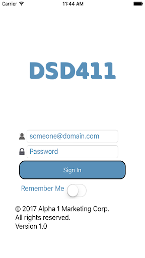 Android application DSD411 screenshort