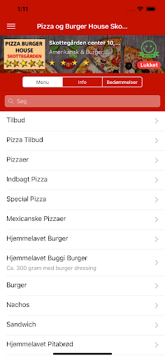 Pizza og Burger House Skottega