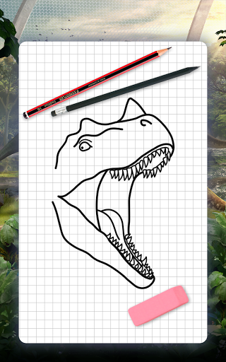 How to draw dinosaurs. Step by step lessons  screenshots 9