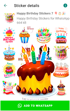 Happy Birthday Wishes Stickersのおすすめ画像3