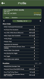 Army Food Service App