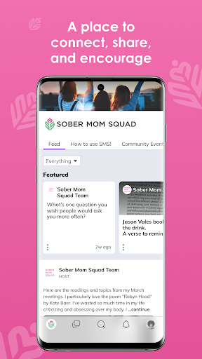 Screenshot of Sober Mom Squad