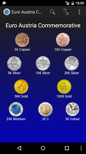Android application Euro Austria Commemorative screenshort