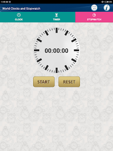 Screenshot 21 World Clocks with Timer & Stop android