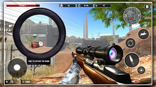 Sniper Target: 狙擊槍 小遊戲 戰爭 手槍
