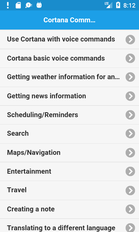 Voice Commands for Cortana - 1.0.3 - (Android)