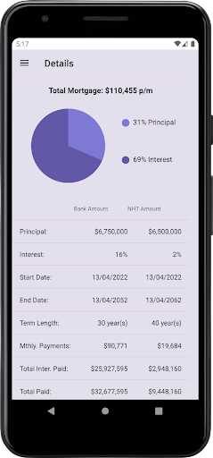 Mortgage Calculator Screen 2