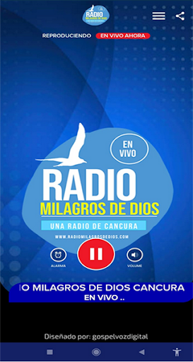 Radio Milagros de Dios Cancura Screen 2