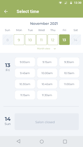 Meraki Salon Screen 2