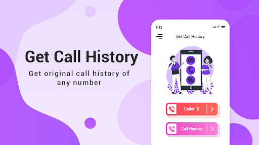 Android application Call History any number detail screenshort