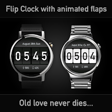 Flip Clock Watch Face for Wearのおすすめ画像1
