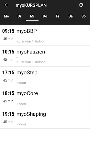 myoloft Fitnessclub Screen 3
