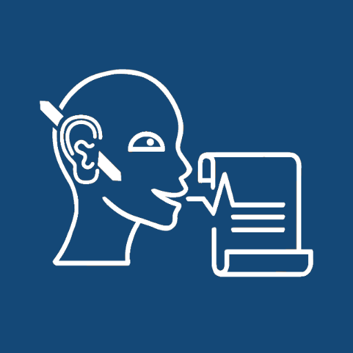 Speech to text helper for deaf logo