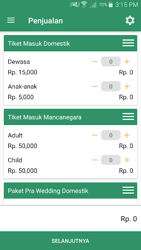 Anteprima dell'app