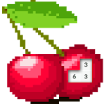 Cover Image of Télécharger Cherry Fruits Color By Number Pixel Pics 1 APK