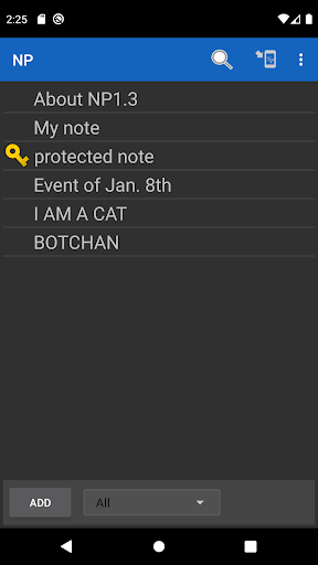 Android application NP-Notepad screenshort