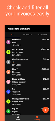 Project Finance Screen 3