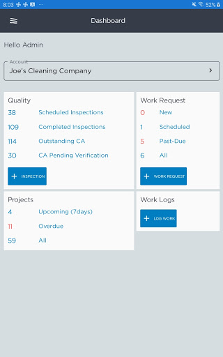 Android application CompuClean Mobile App screenshort