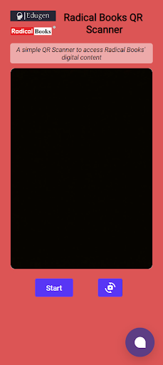 Radical Books QR Scanner Screen 2