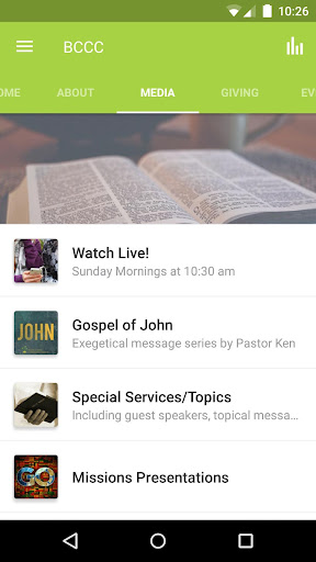 Bucks County Community Church Screen 2