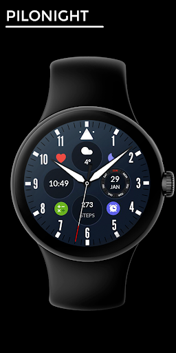 Android application Pilonight - watch face screenshort