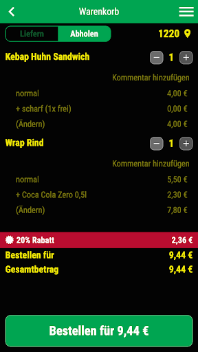 Sara Imbiss screenshot 1