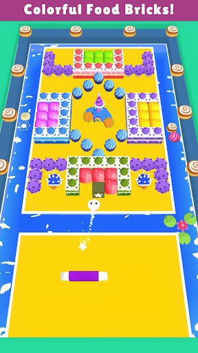 Brick Breaker 3D : Food Screen 3