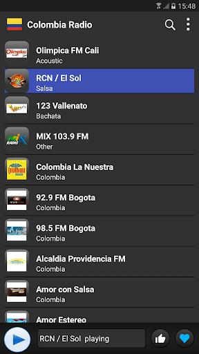 Android application Radio Colombia - AM FM Online screenshort