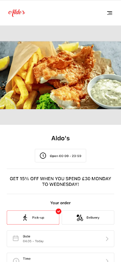 Android application Aldo's Kilwinning screenshort