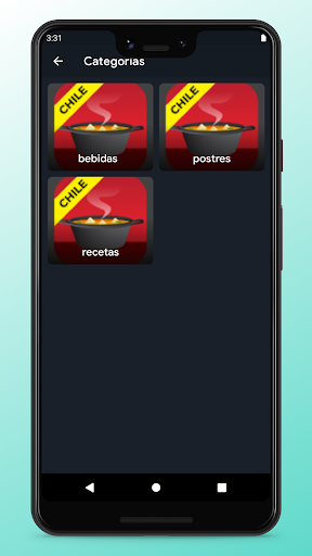 Chilean Recipes - Food App Screen 2