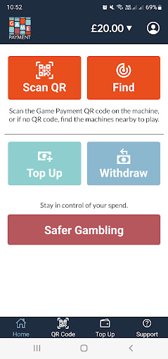 Android application Game Payment: Cashless Gaming screenshort
