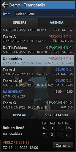 Competitie App Screen 3