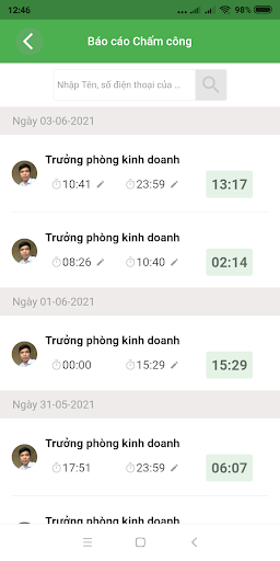 Sổ Chấm Công Screenshot 2 - AppWisp.com