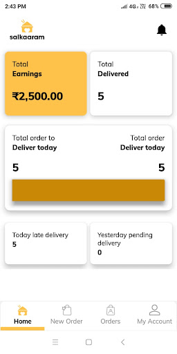 Salkaaram: Delivery Partner Screen 3