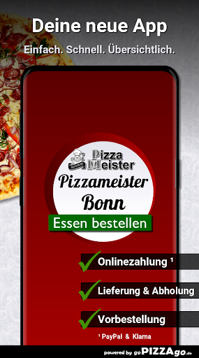 Android application Pizzameister Bonn screenshort