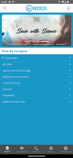 Android application NZIQS Member Benefits screenshort
