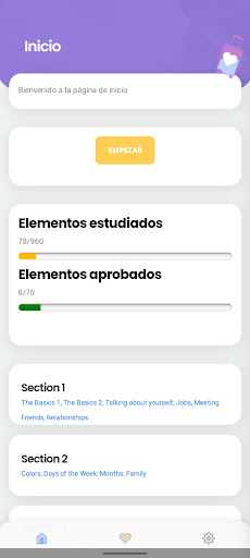 Android application Practical English para Aupairs screenshort