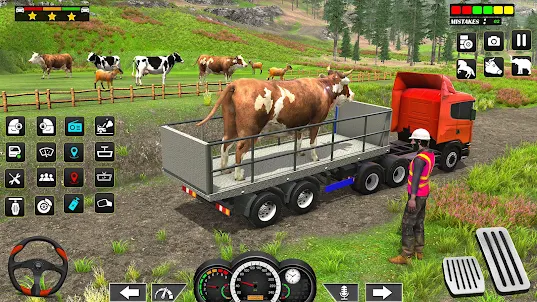 Farm Animals Transport Truck