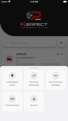 Perfect Rastreamento Screen 2