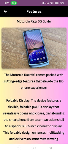 motorola razr 5g guide Screen 2