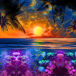 Cover Image of Download Colorful Beach - Wallpaper  APK