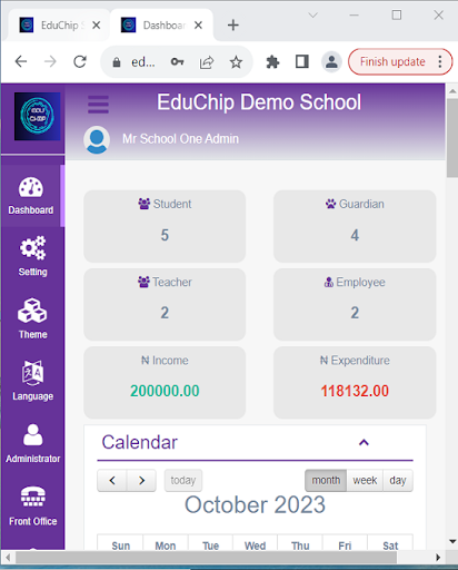 Android application EduChip screenshort