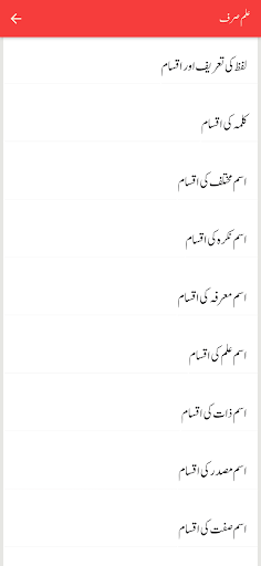 Urdu Grammar Screen 2