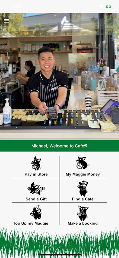 Android application Cafe 63 Maggie App screenshort