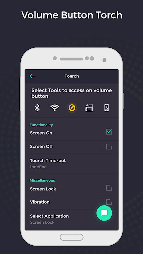 Volume Button Torch ON/OFF Screen 3