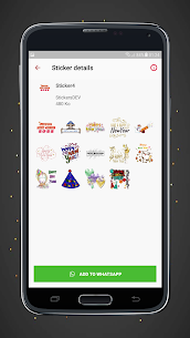 Happy New Year 2022  WAStickerApps v1.0 APK (MOD, Premium Unlocked) Free For Android 3