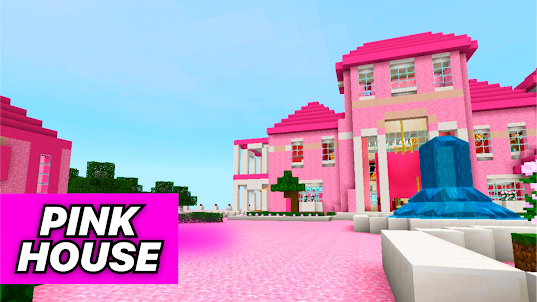Pink mansion for minecraft