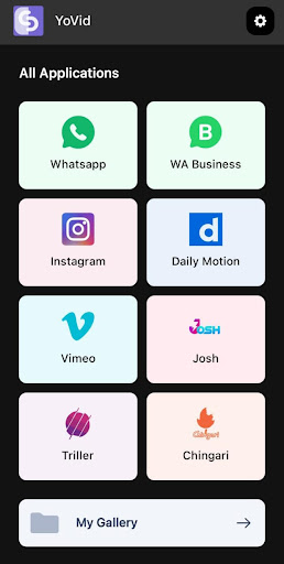 Android application YoVid - All Video Downloader screenshort