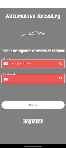 Android application Automotive Ancestry screenshort